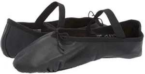 Leo Girls Ballet Russe Dance Shoe, Black, 9 Toddler