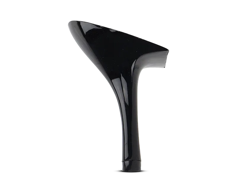 Limited Edition (382) 3 inch Slim Black Plated Heel