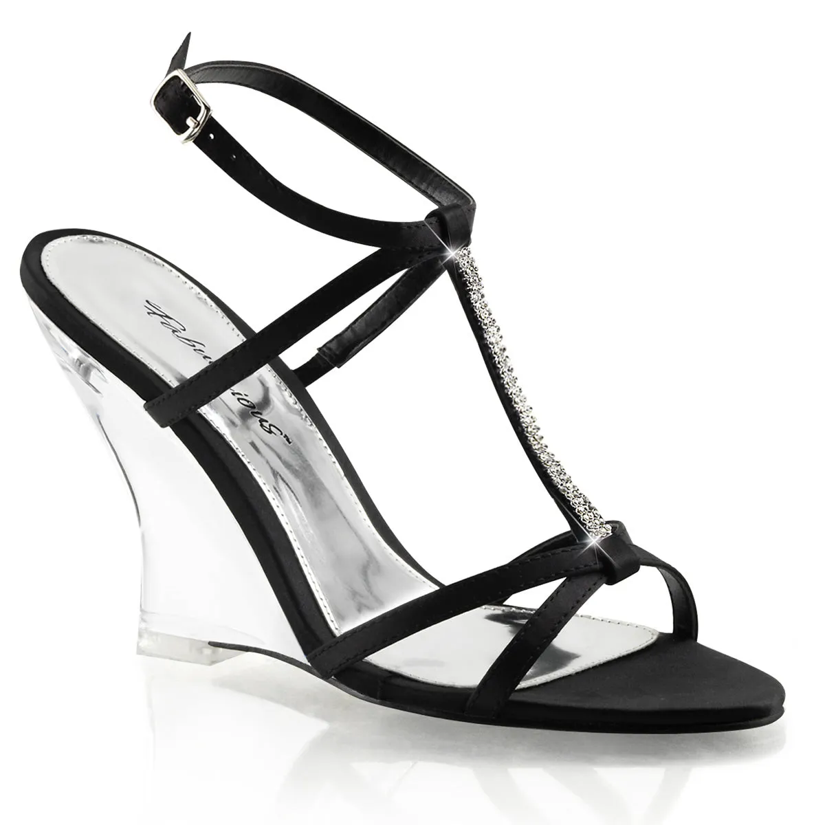 LOVELY-428 - Blk Satin/Clr