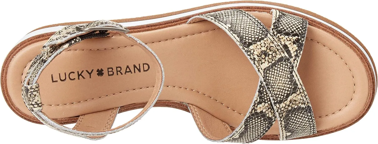 Lucky Brand Women's Tarhi Ankle Strap Wedge