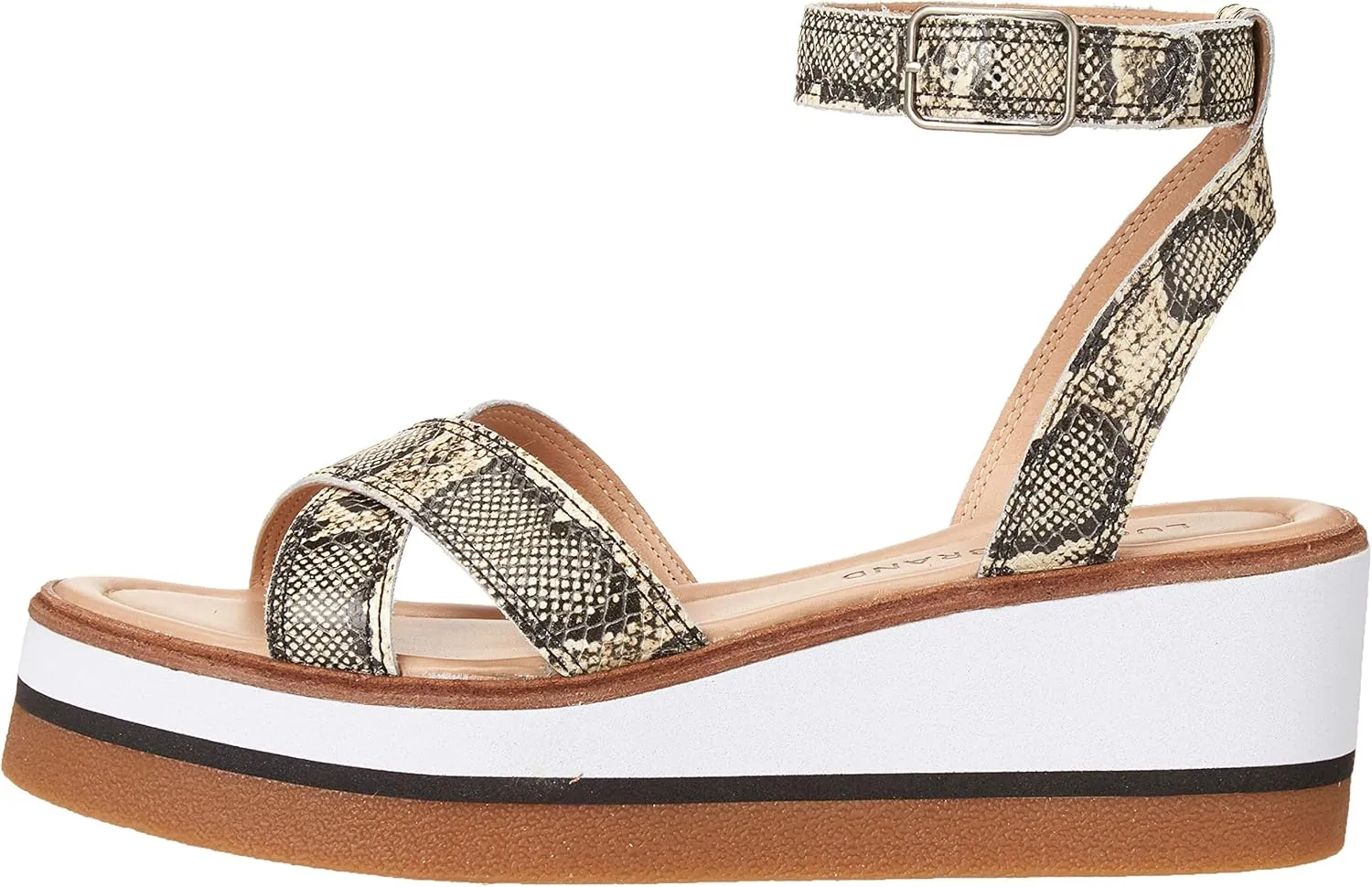 Lucky Brand Women's Tarhi Ankle Strap Wedge