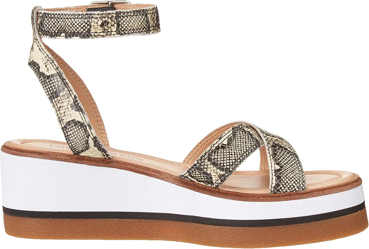 Lucky Brand Women's Tarhi Ankle Strap Wedge