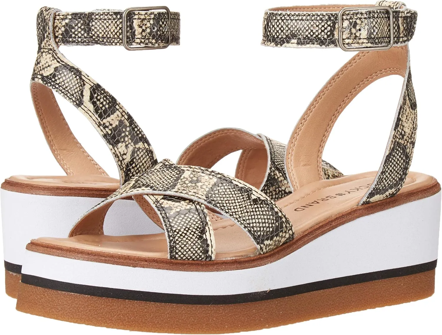 Lucky Brand Women's Tarhi Ankle Strap Wedge