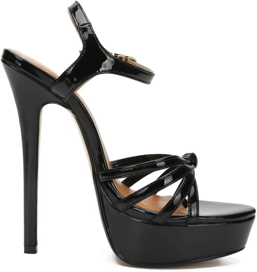 MAIERNISI JESSI Unisex Men's Women's Flatform Stiletto High Heel Strapy Slingback Sandals