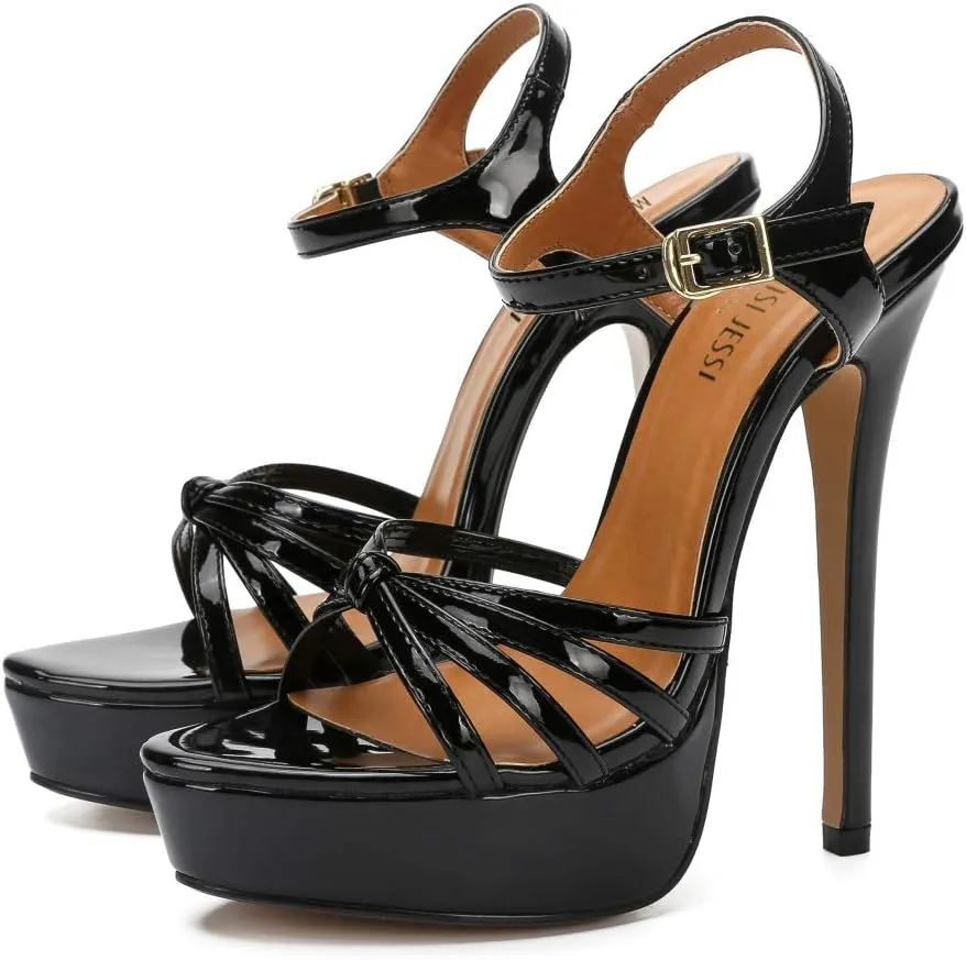 MAIERNISI JESSI Unisex Men's Women's Flatform Stiletto High Heel Strapy Slingback Sandals