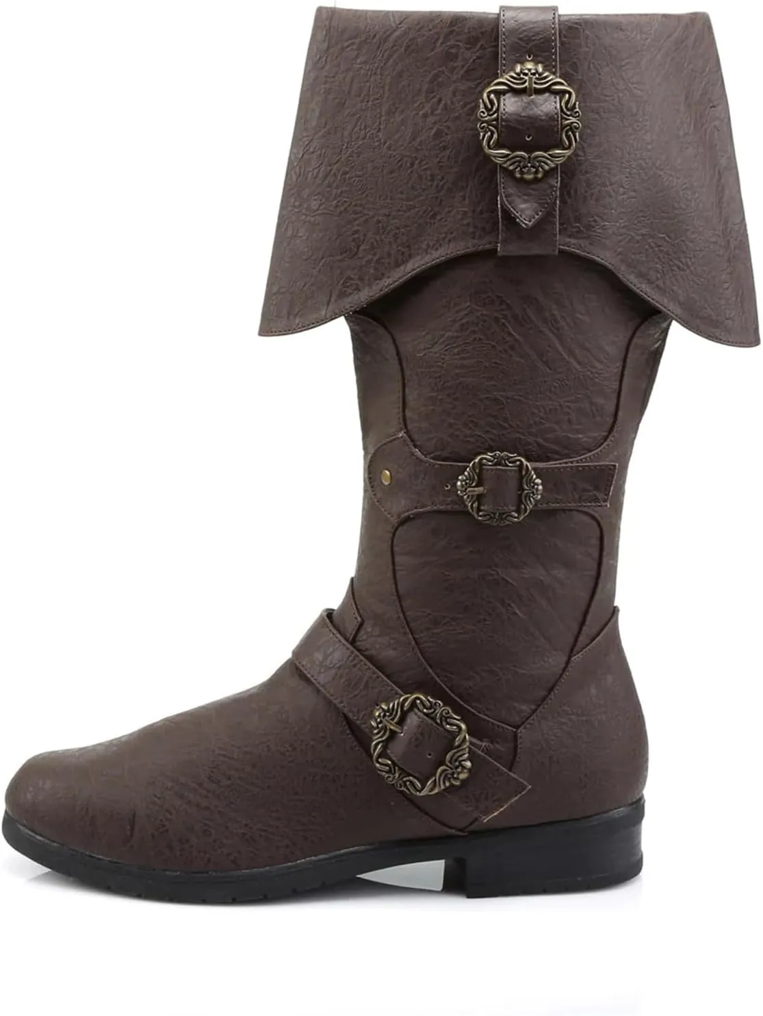 Medieval Retro Boots Men Black Viking Pirate Warrior Boots Renaissance Gothic Halloween Shoes