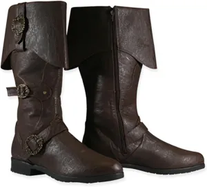 Medieval Retro Boots Men Black Viking Pirate Warrior Boots Renaissance Gothic Halloween Shoes
