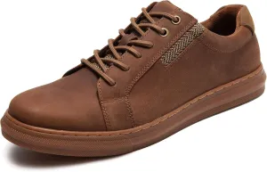 Men's Fashion Casual Oxford Sneakers Suede Leather Walking Shoes for Men Comfortable Daily Footwear Size 7