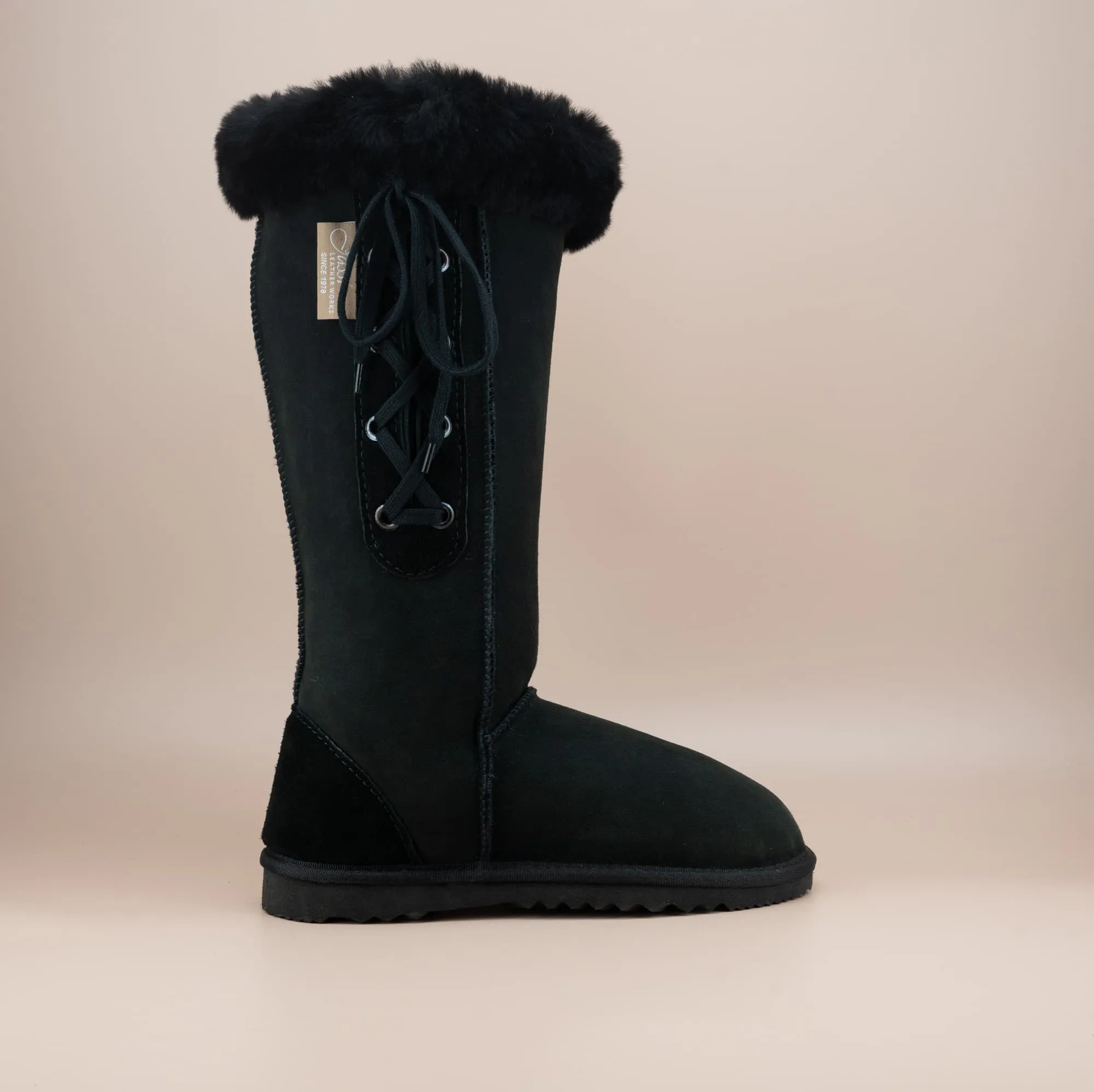 Men's Long Lace-Up Suede Ugg Boot