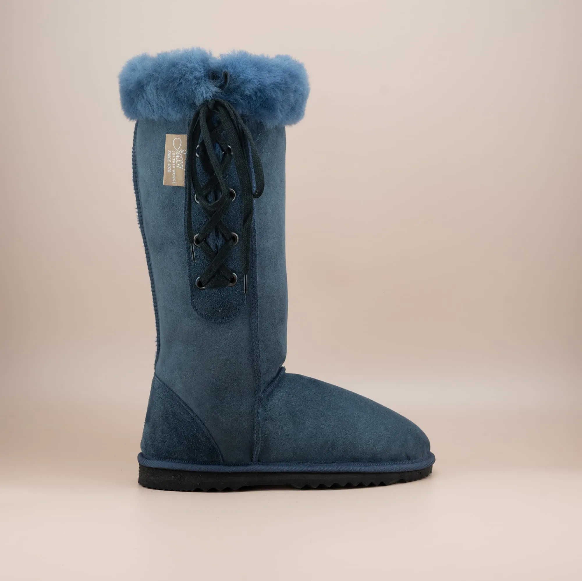 Men's Long Lace-Up Suede Ugg Boot