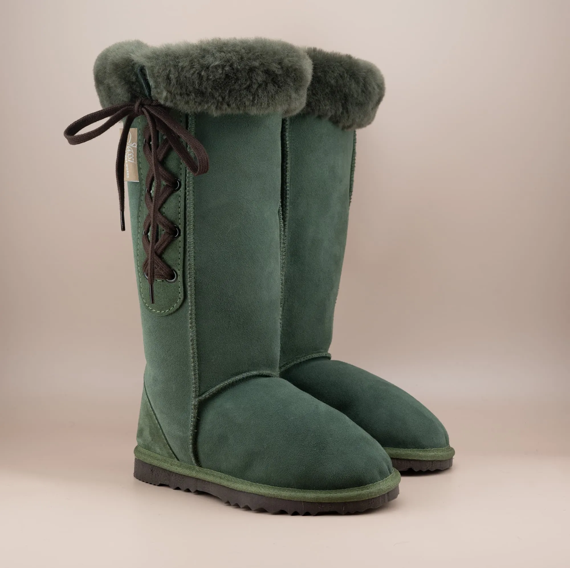 Men's Long Lace-Up Suede Ugg Boot