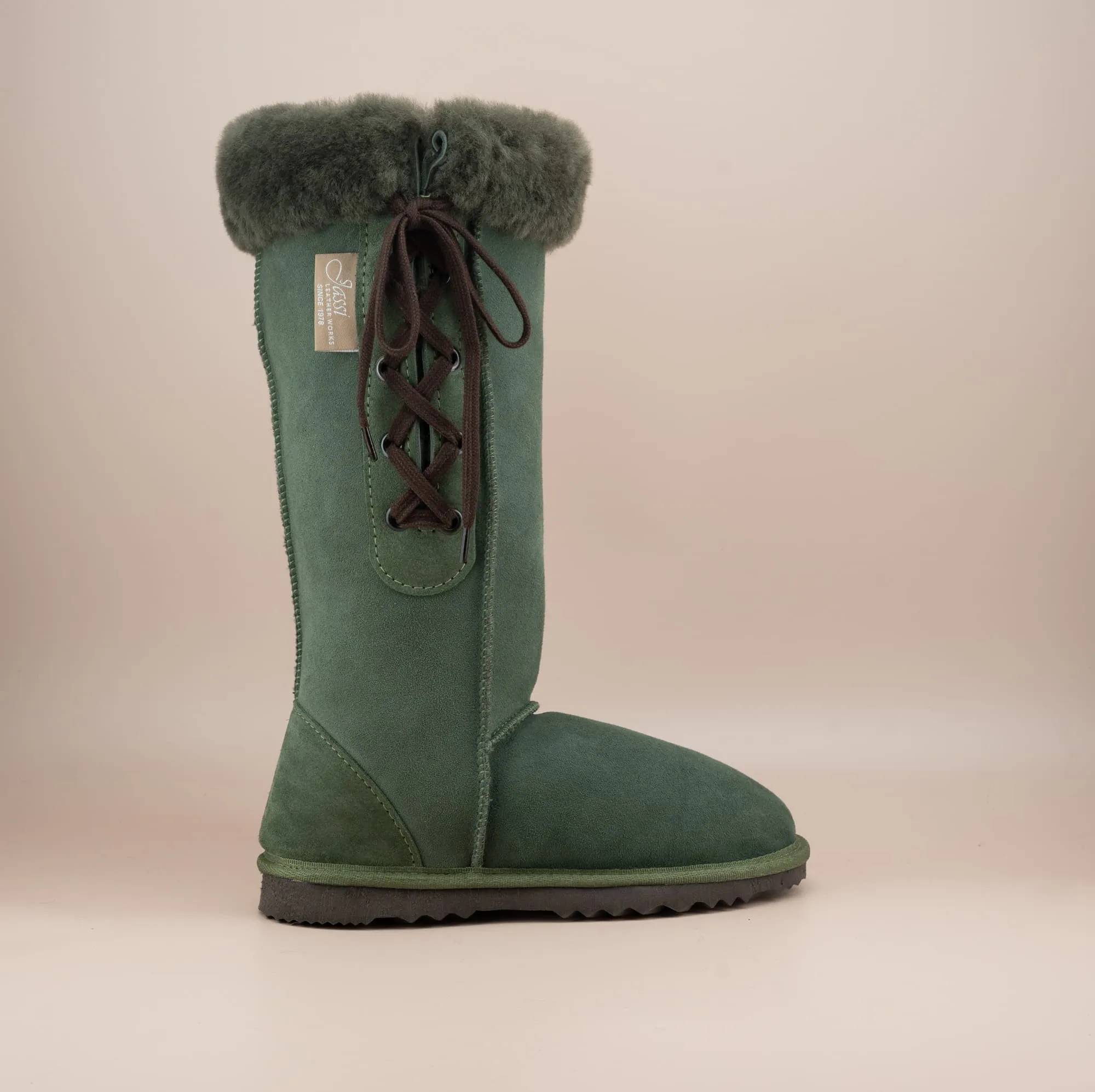 Men's Long Lace-Up Suede Ugg Boot