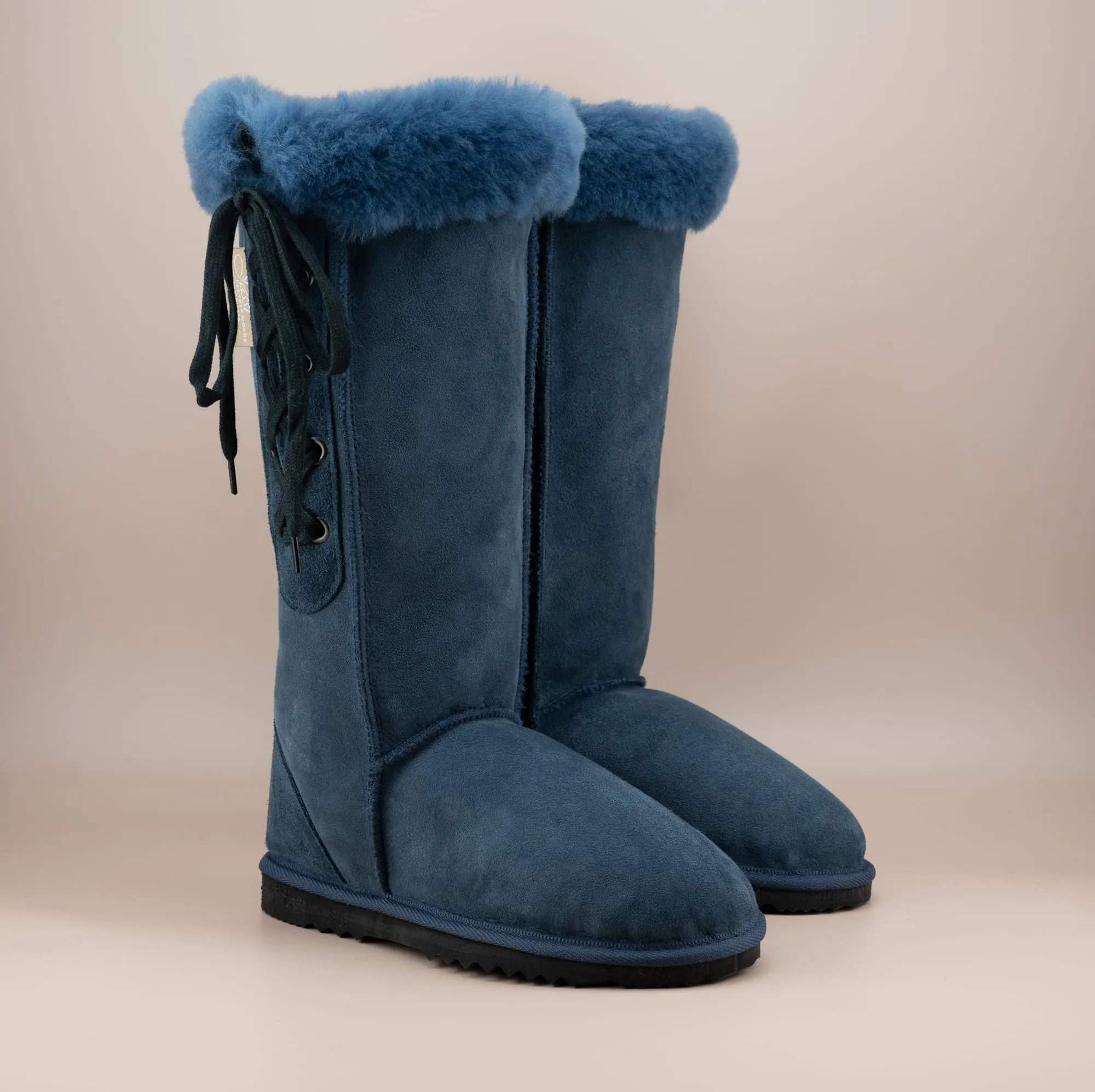 Men's Long Lace-Up Suede Ugg Boot