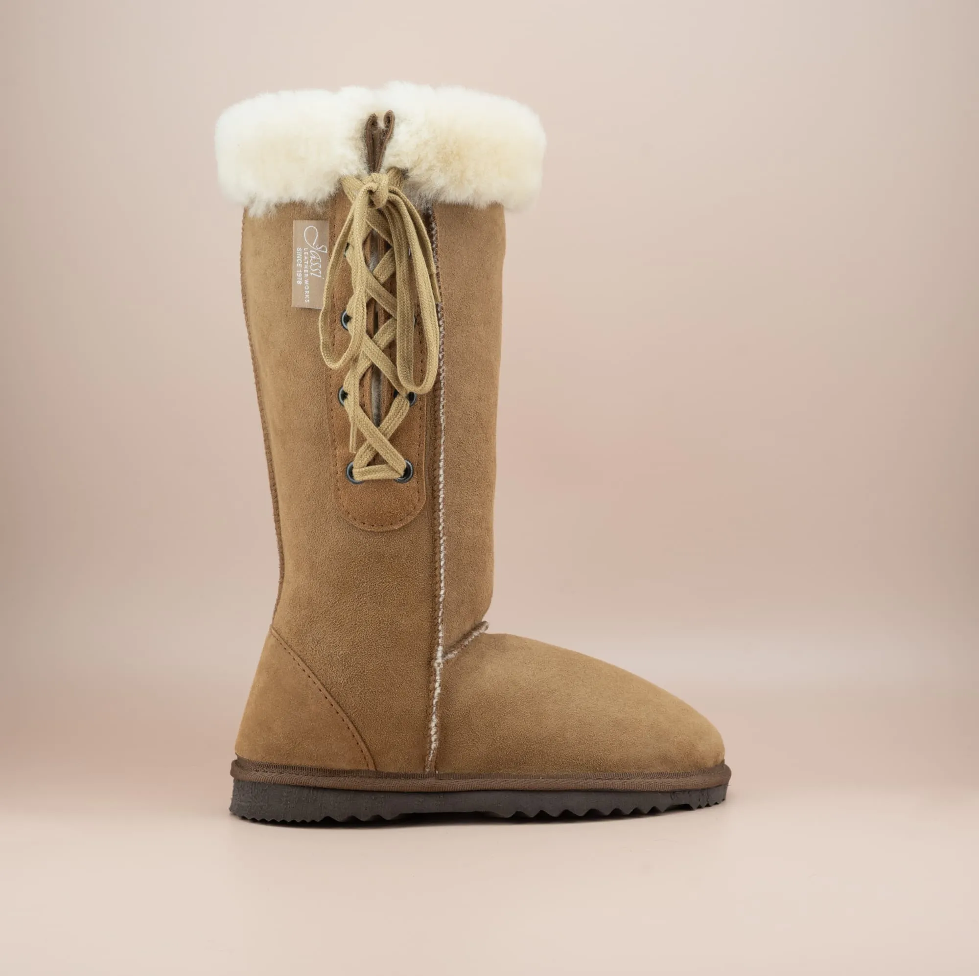 Men's Long Lace-Up Suede Ugg Boot