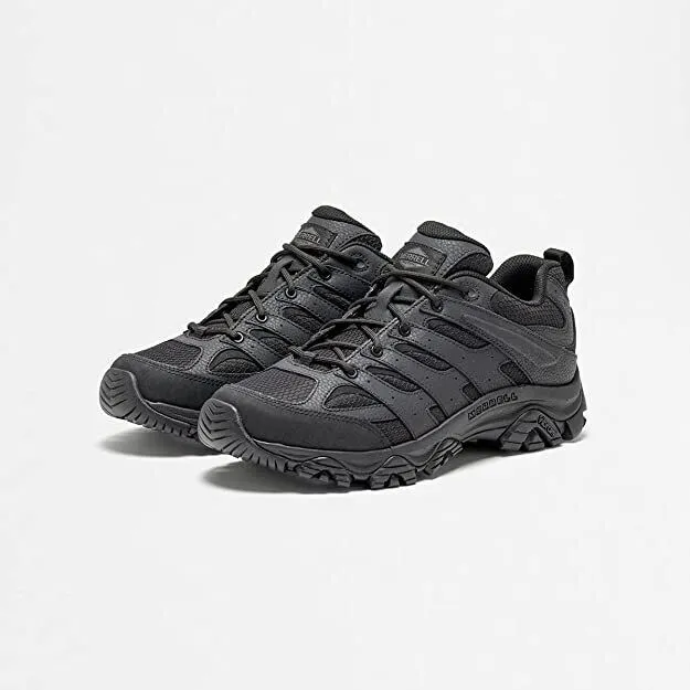 Merrell Men's Moab 3 Outdoor Tactical Shoe Wide Width Black Leather J003909W