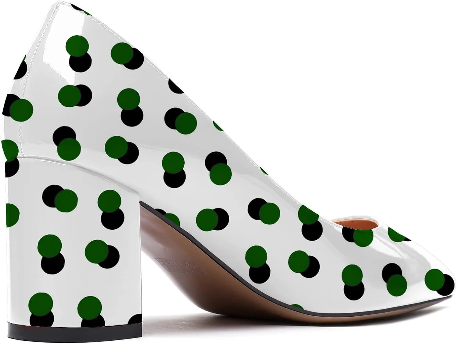 Mettesally Women's Block Heels Pointed Toe Middle Heel Pumps Comfort Walking Party Club Elegant Dress Shoes
