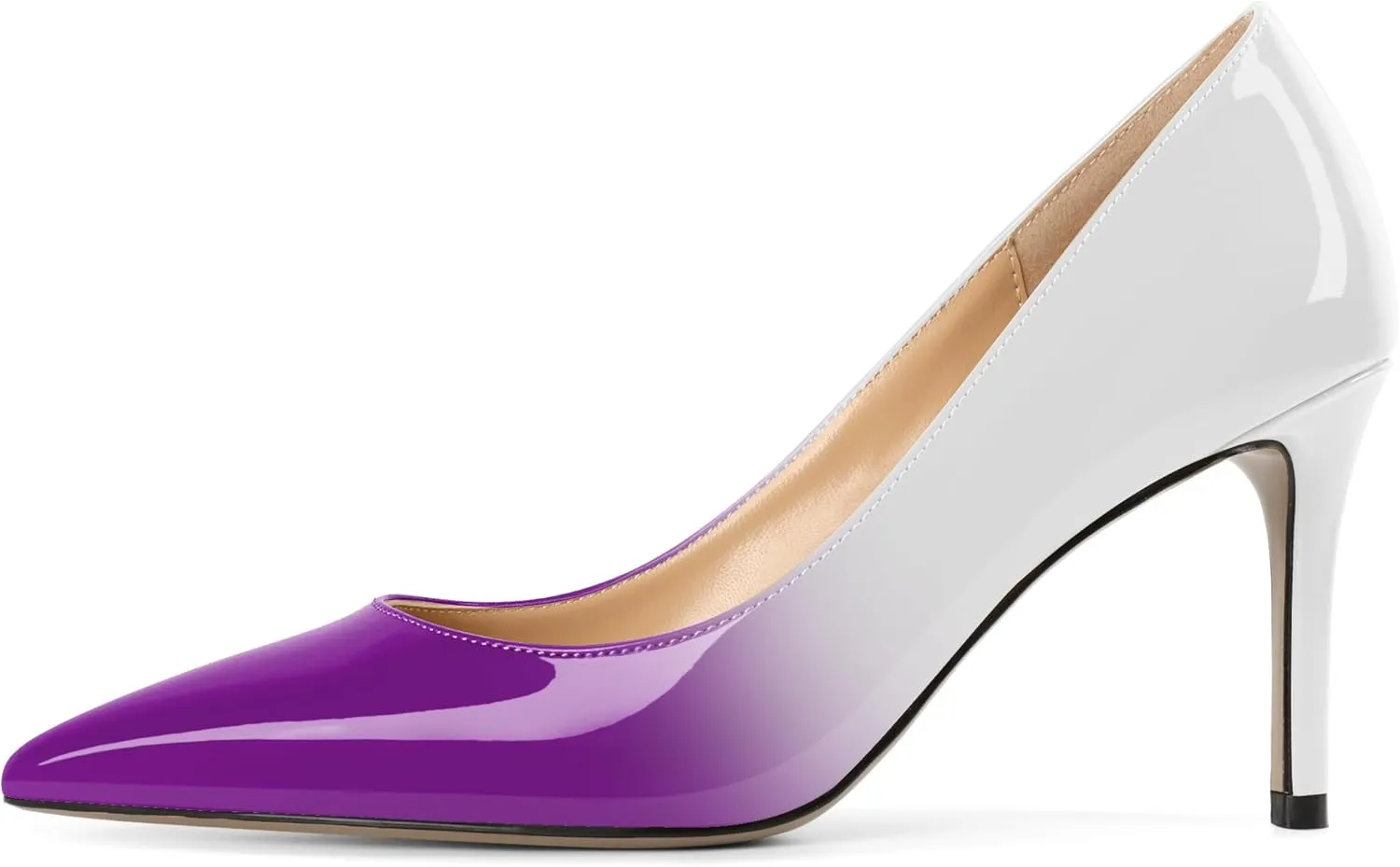 Mettesally Women's Pointed Toe High Heels Gradient Pumps Stiletto Heels Usual Wedding Party Dress Shoes