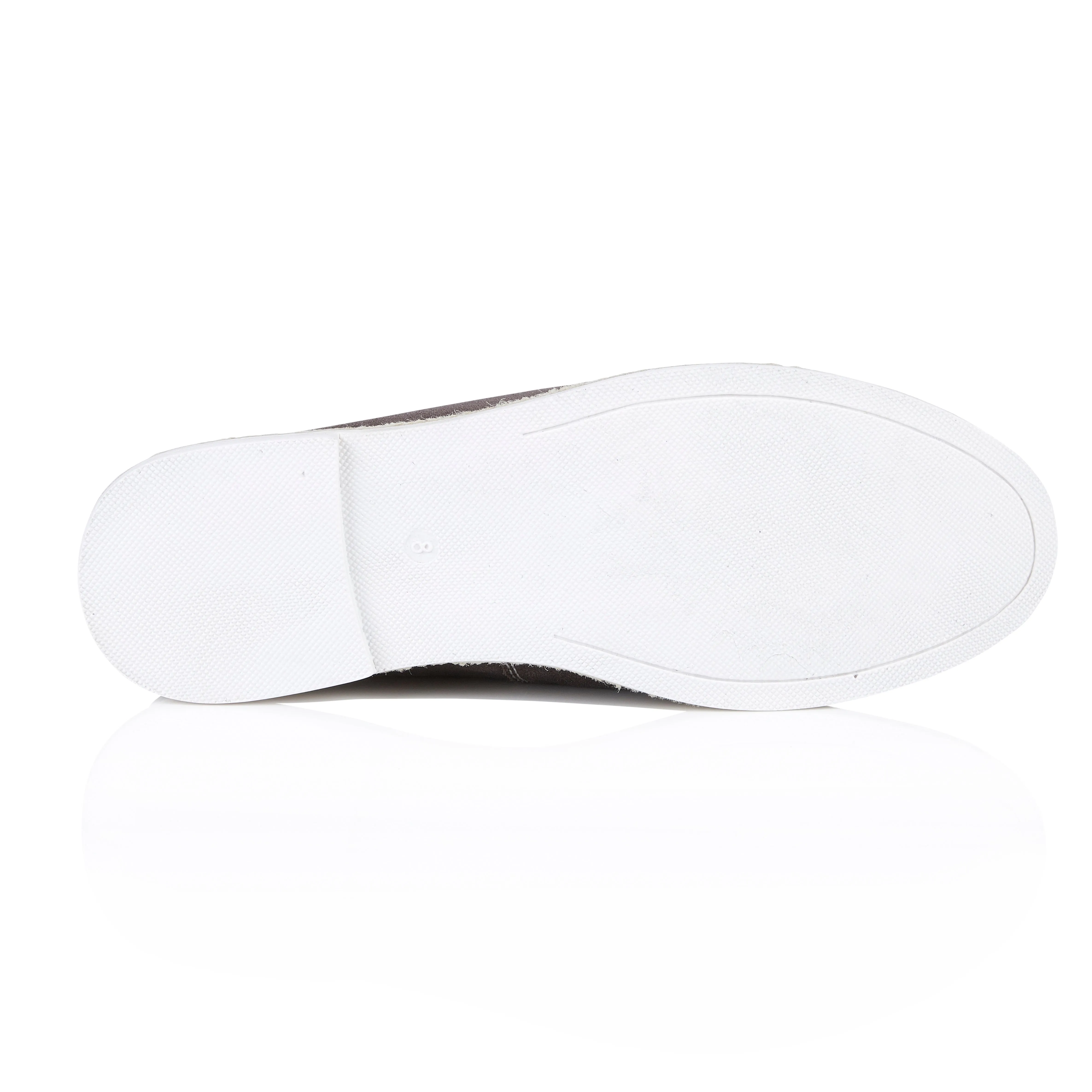 Milford Suede Leather Tassel Loafers - Grey