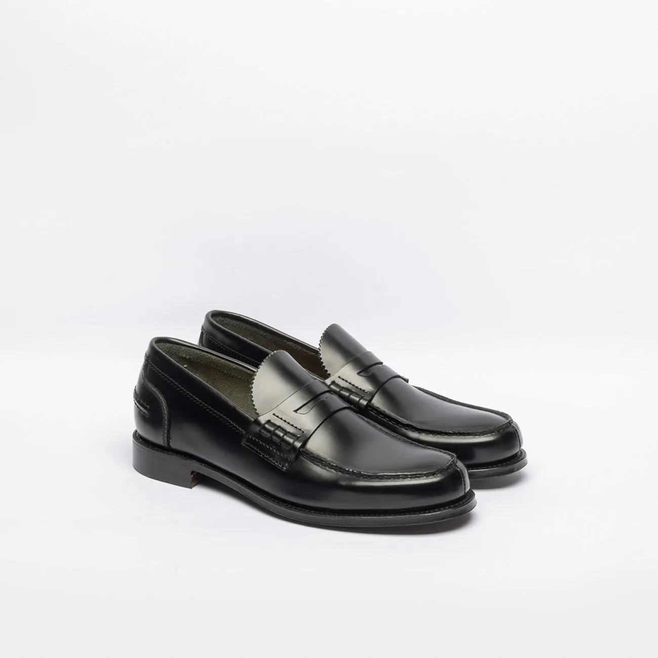 Mocassino penny Cheaney Joseph & Sons Dover EF ALT in pelle nera