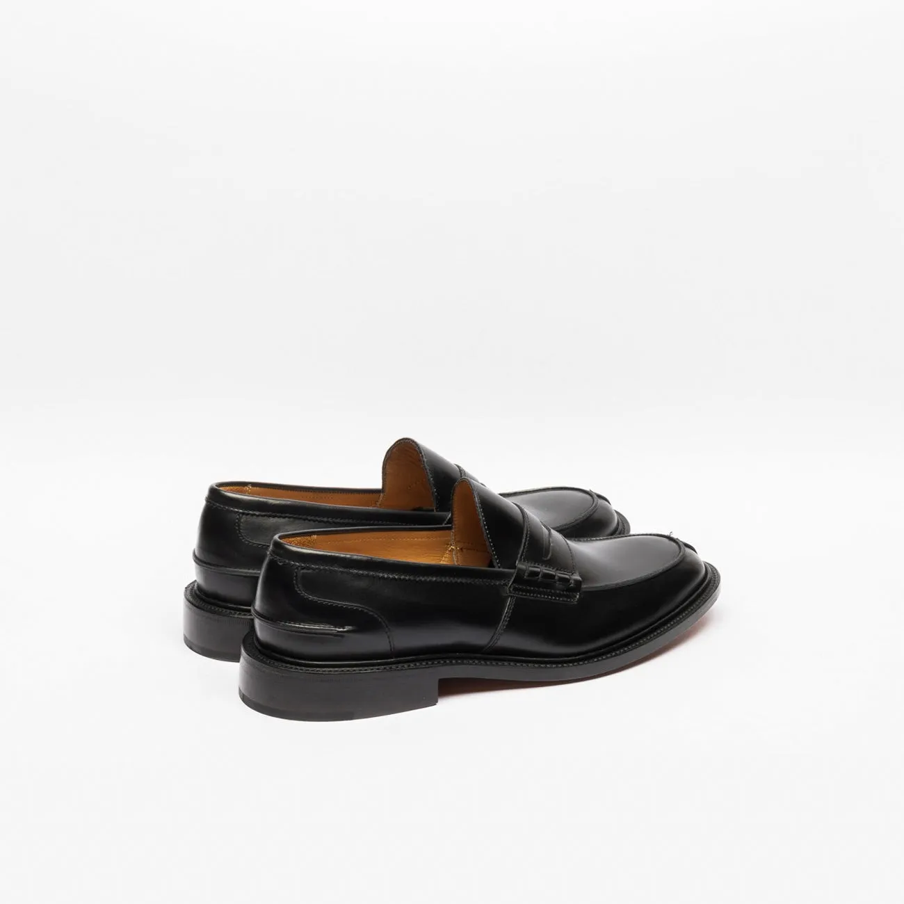 Mocassino penny Tricker's James in pelle nera