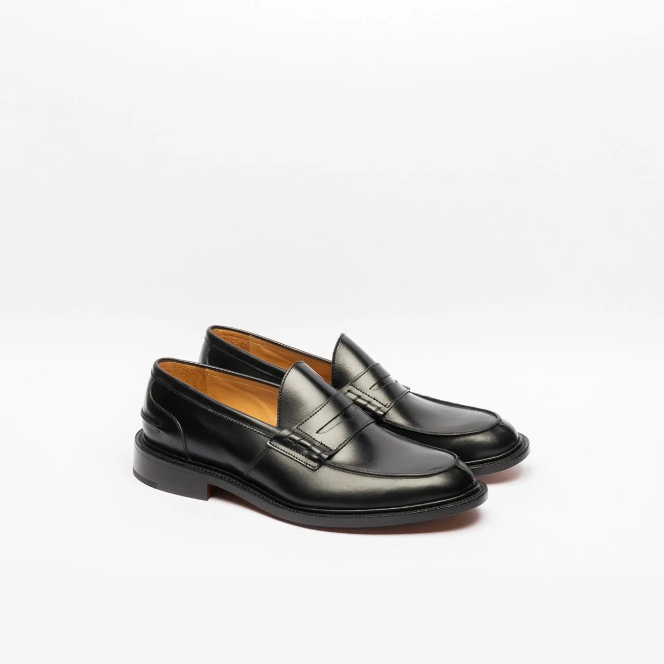 Mocassino penny Tricker's James in pelle nera