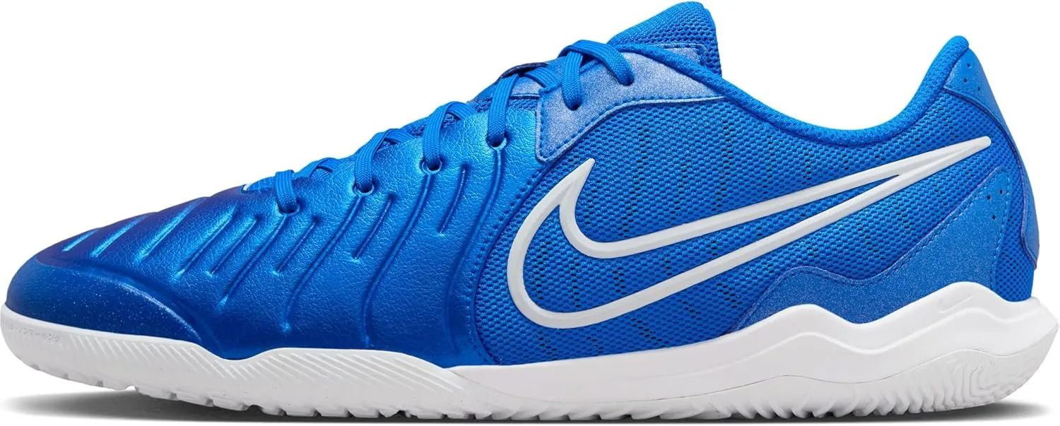 Nike Tiempo Legend 10 Academy Indoor/Court Low-Top Soccer Shoes (DV4341-400, Soar/White) Size 11.5