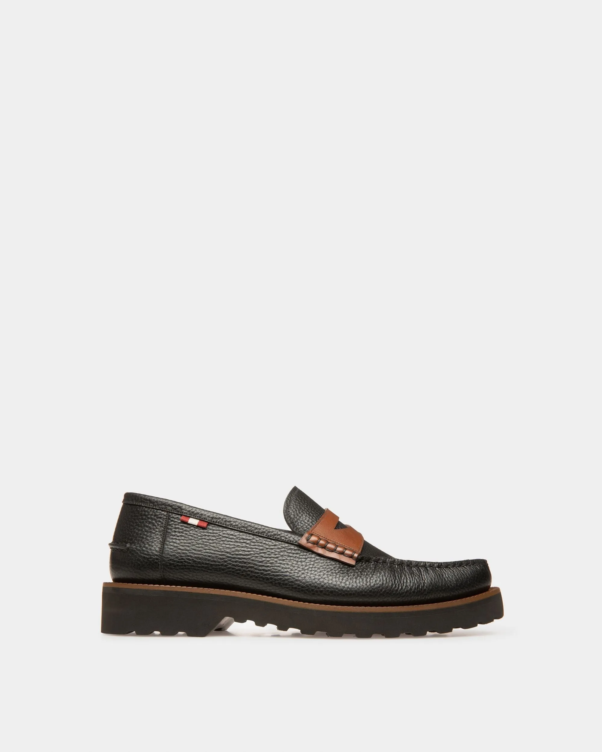 Noah Leather Loafers In Black & Brown