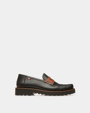 Noah Leather Loafers In Black & Brown