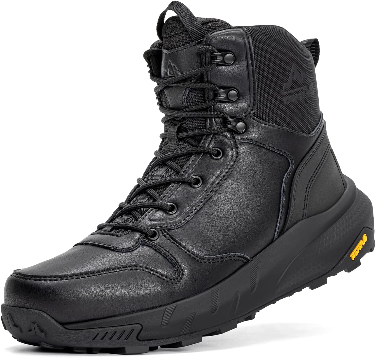 NORTIV 8 Men's Military Tactical Boot Lightweight Comfortable Boots for Work All Day Side Zipper Motorcycle Combat Hiking Boots 8 Inches Metrostrike