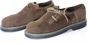 Okotberfest Lederhosen Haferl Shoes in Dark Brown Suede Leather