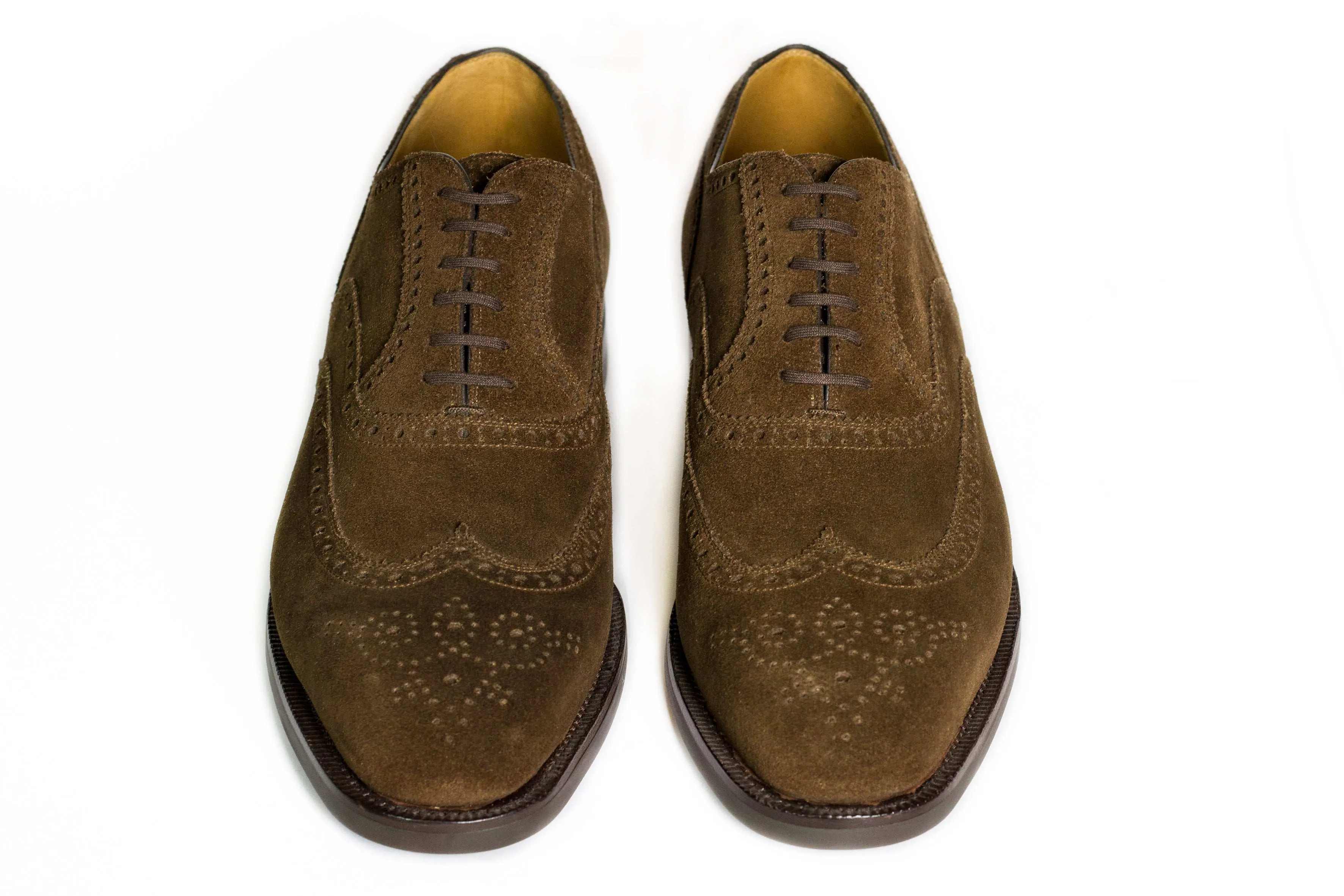 OXFOERD SULL BROGUE WITH WING CAO HAND.WELTED GOOYEAR WITH RUBBER SOLE