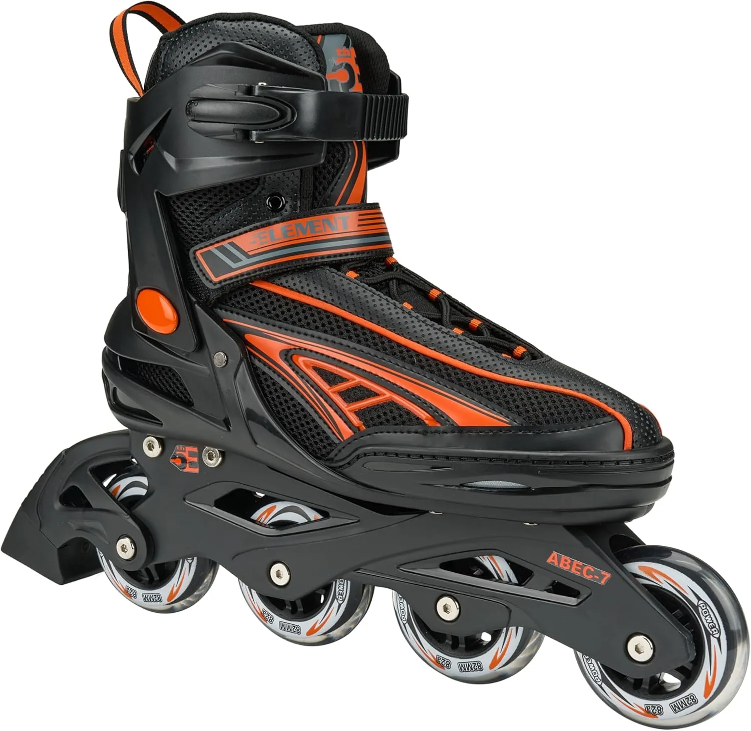 Panther Inline Skates Men with Adjustable Strap, 82mm Wheels - Soft Boot Fit for Comfort | Roller Derby Long Distance Skates for Recreational Fitness & Outdoor Street Hockey
