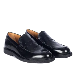 Penny Loafer mit dekorativem Brogue-Lochmuster