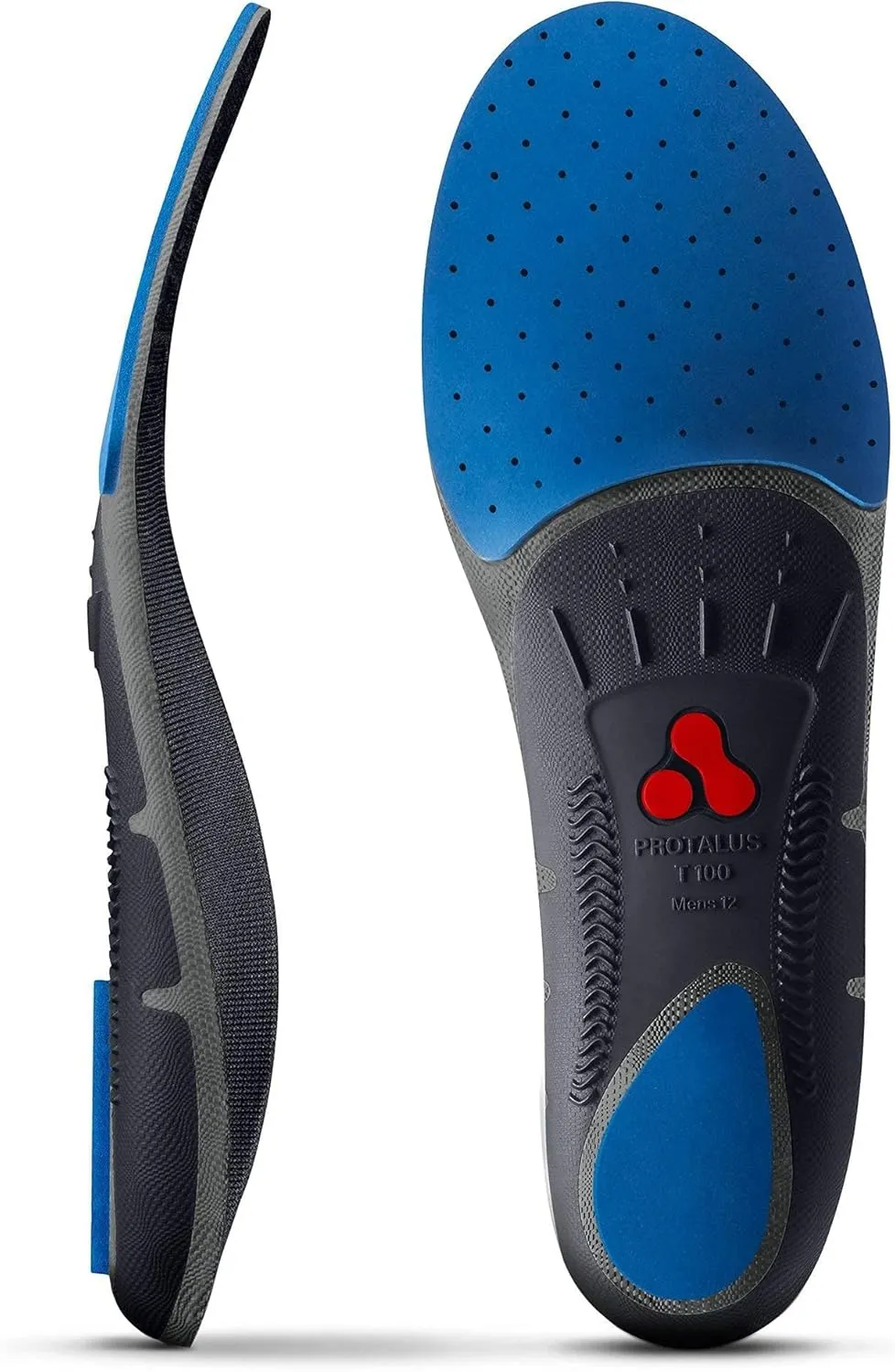 Protalus T100 Thin Series– Patented Stress Relief Replacement Premium Shoe Inserts, Increase Comfort, Anti Fatigue, Alignment Improving Shoe Insoles - for Men Size 7.5