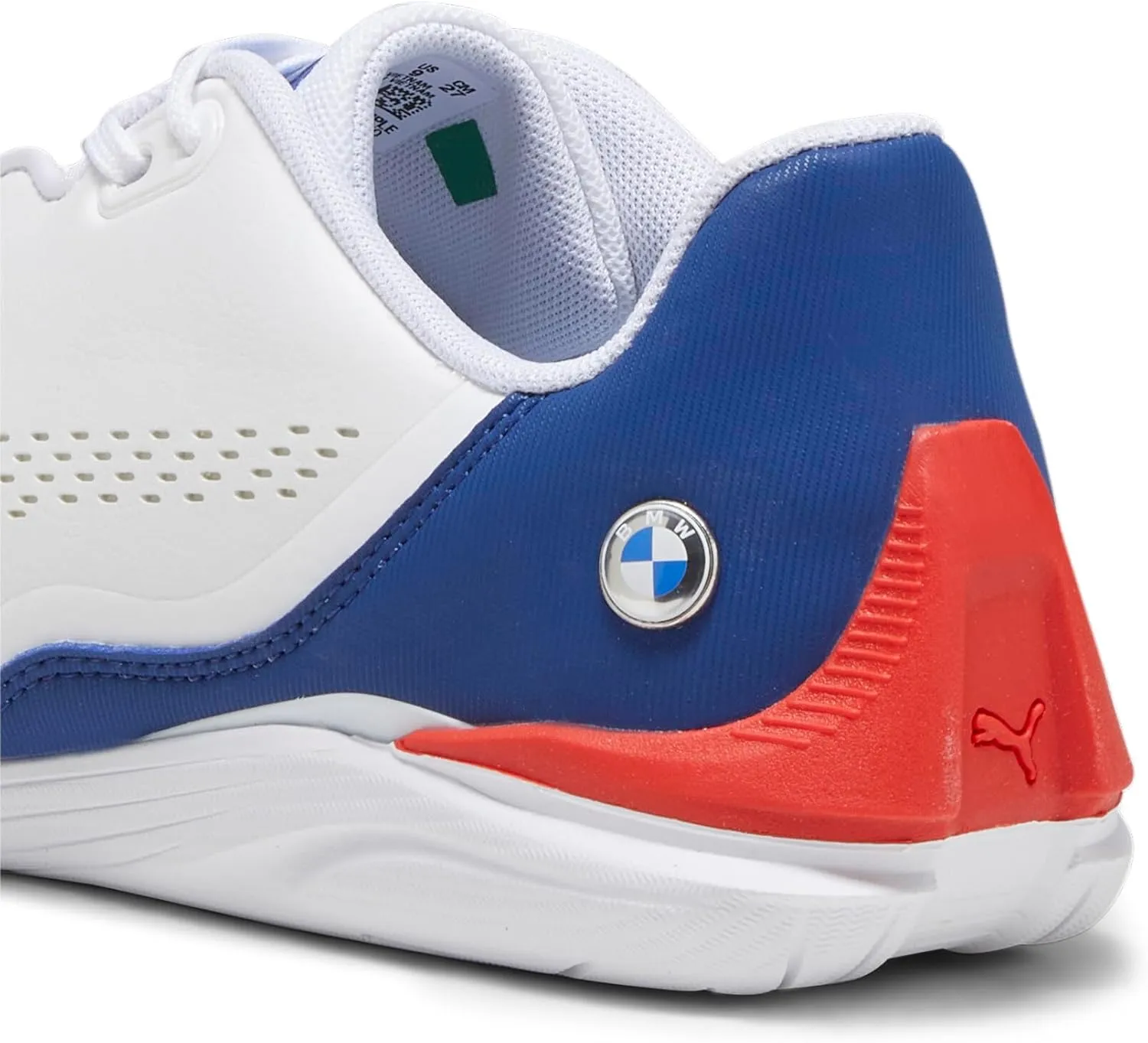 PUMA Men's BMW Motorsport Drift Cat Decima Shoes, Black-Pop Red-White, 9