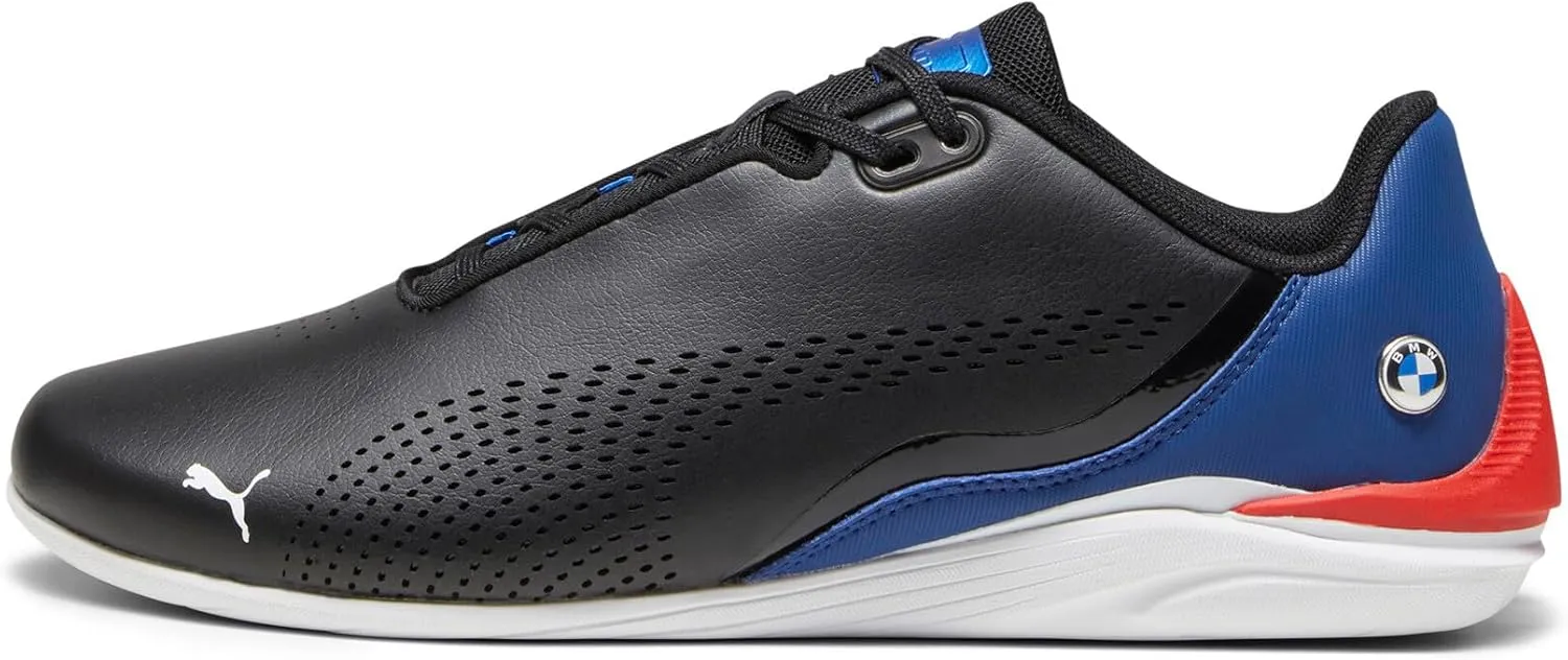 PUMA Men's BMW Motorsport Drift Cat Decima Shoes, Black-Pop Red-White, 9