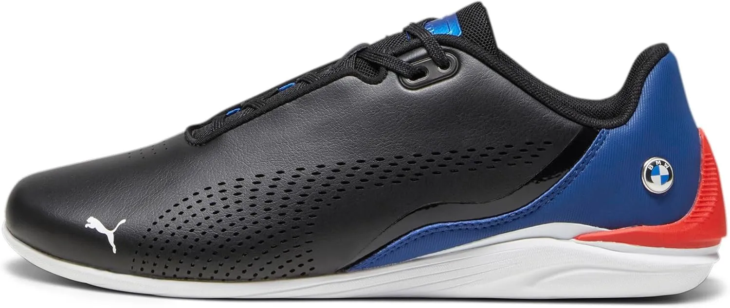 PUMA Men's BMW Motorsport Drift Cat Decima Shoes, Black-Pop Red-White, 9