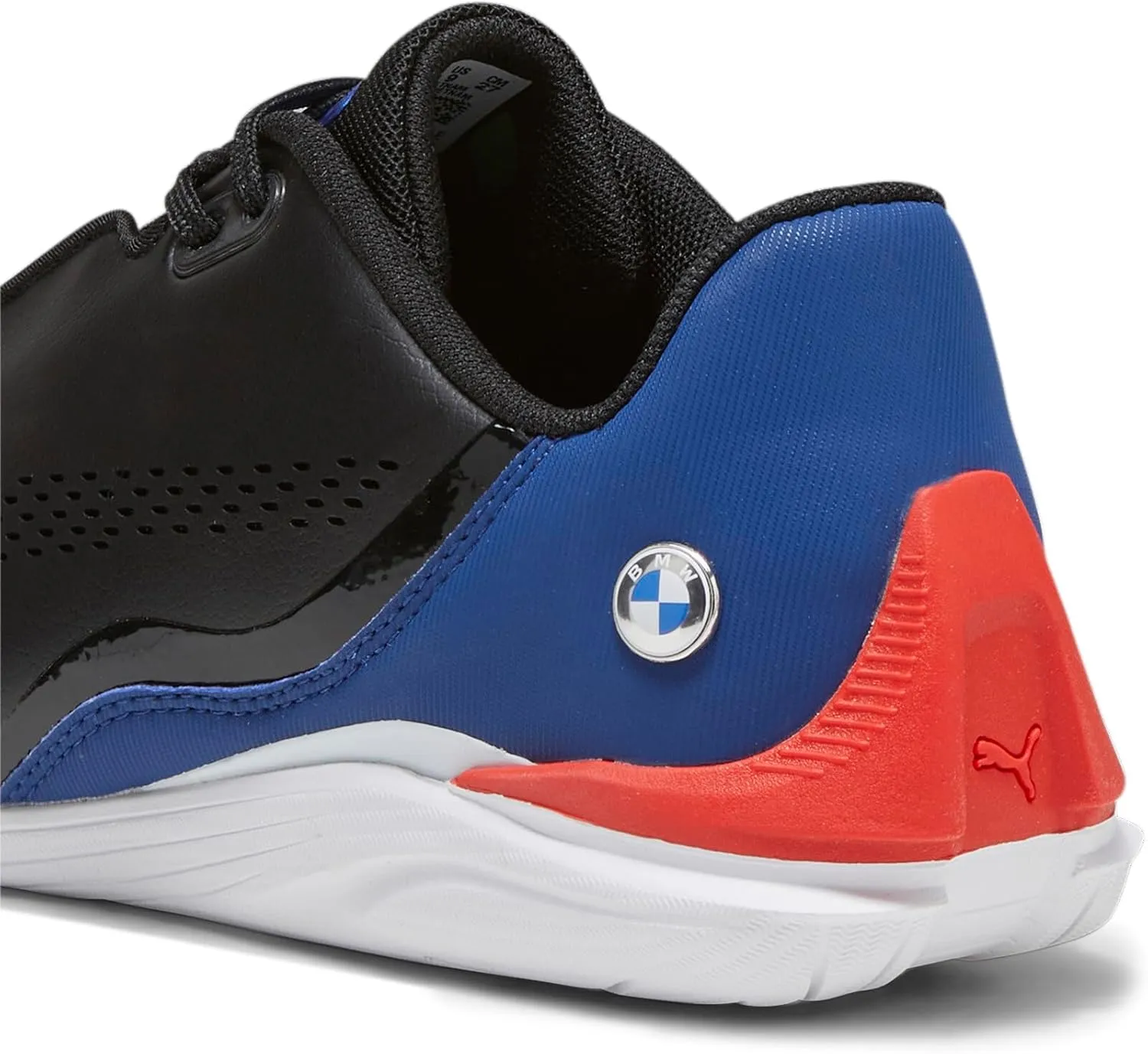 PUMA Men's BMW Motorsport Drift Cat Decima Shoes, Black-Pop Red-White, 9