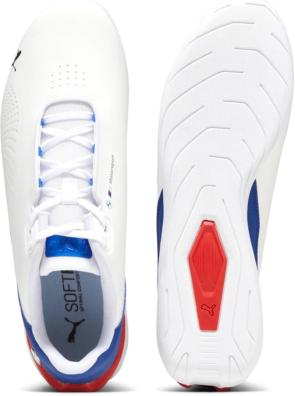 PUMA Men's BMW Motorsport Drift Cat Decima Shoes, Black-Pop Red-White, 9