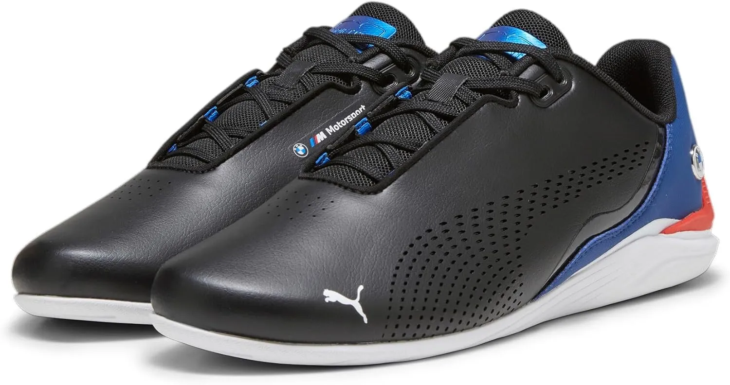PUMA Men's BMW Motorsport Drift Cat Decima Shoes, Black-Pop Red-White, 9