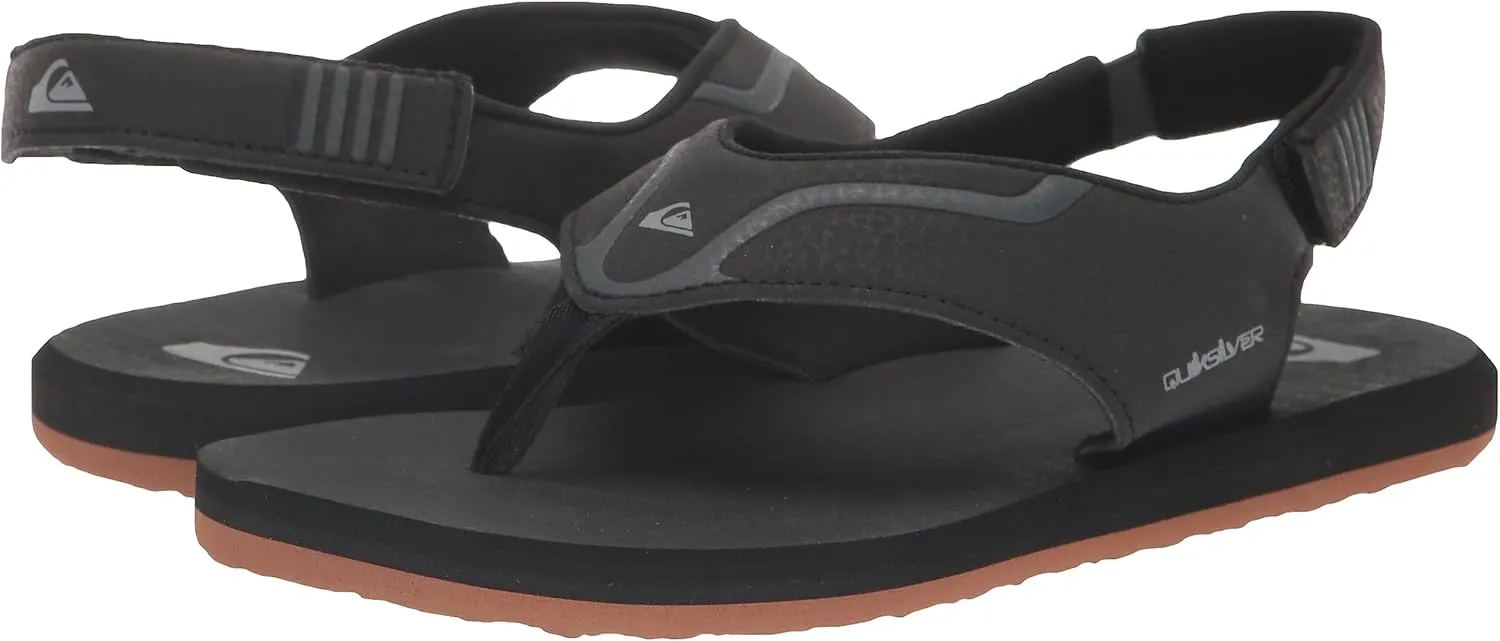 Quiksilver Boy's Mathodic Recovery a/T Heel Strap Flip Flop Athletic Sandal Toddler