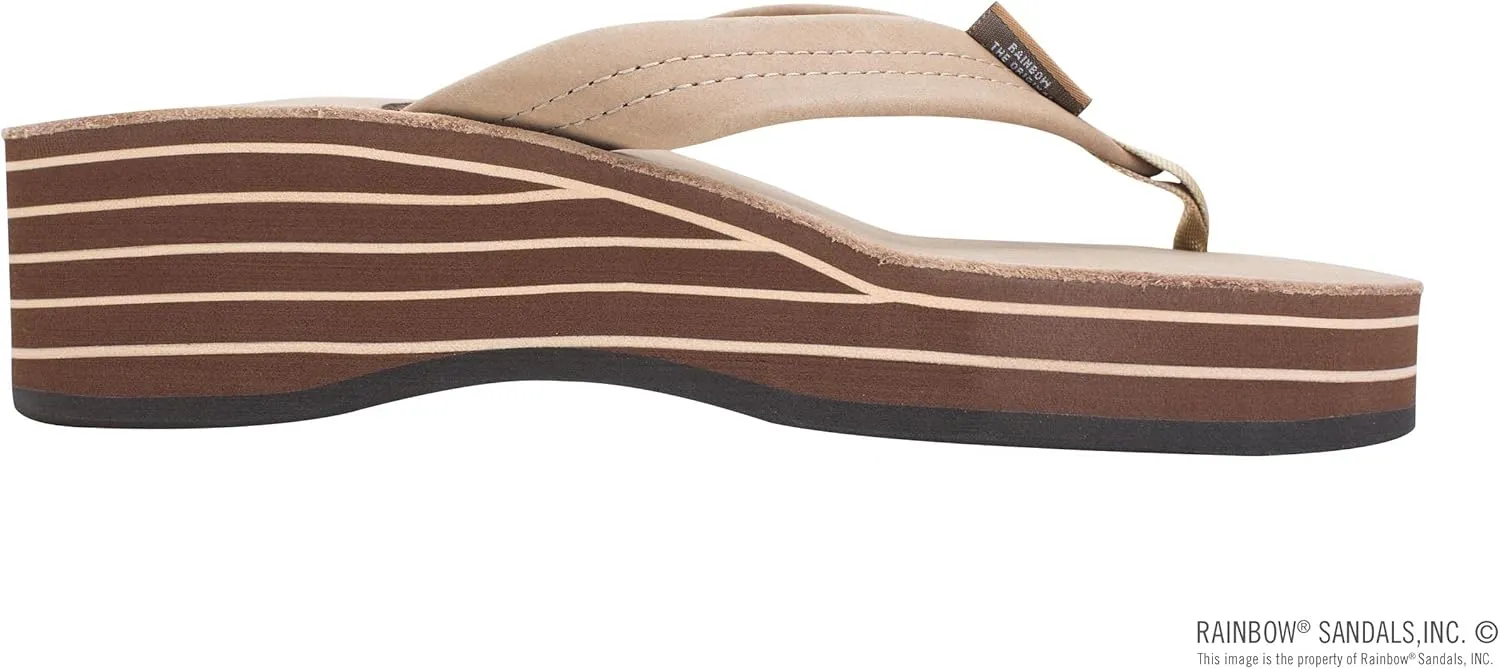 Rainbow Sandals Women's Six Layer Classic Wedge Sandal 1" Strap