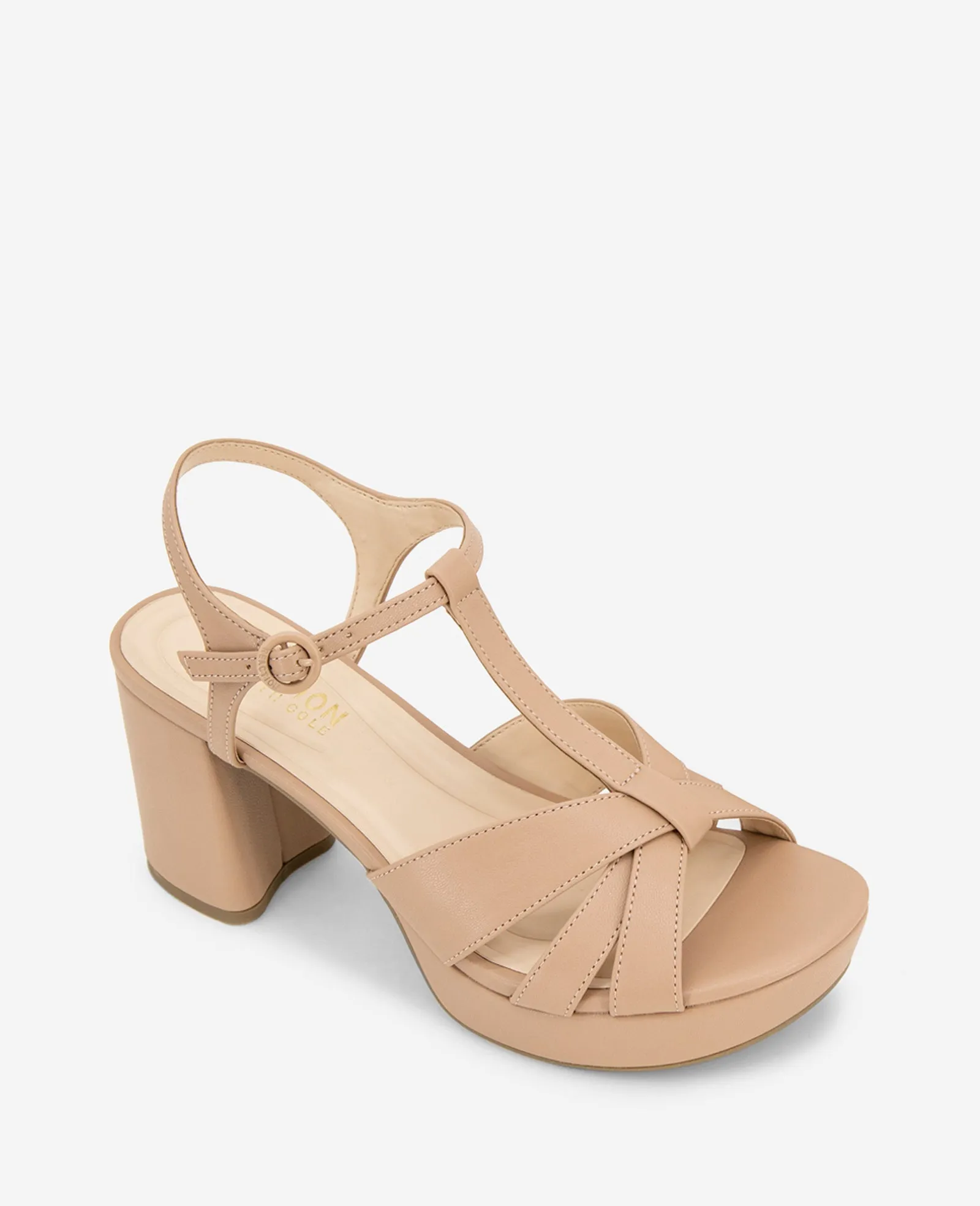 REACTION - Reina Platform T-Strap Sandal