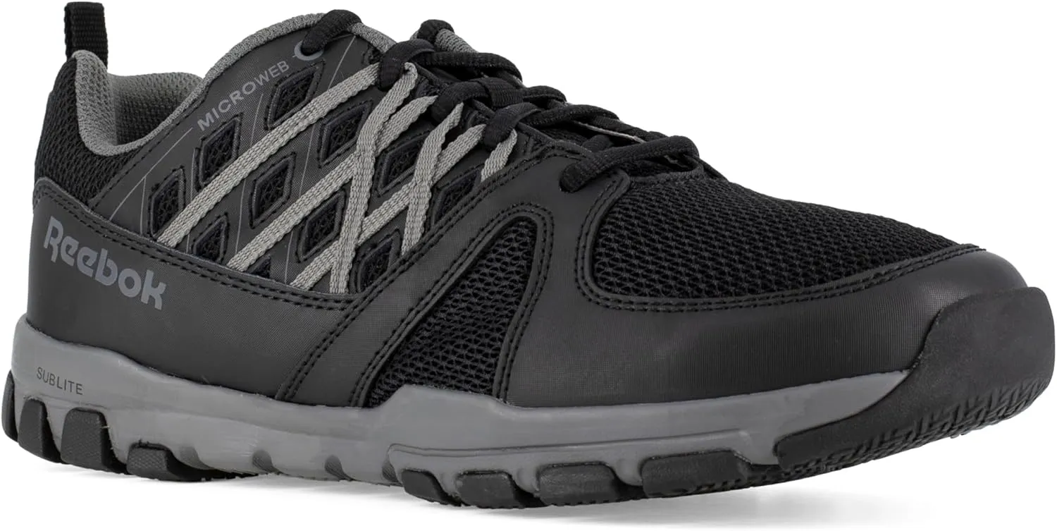 Reebok Women's Rb424 Sublite Cushion Work Safety Toe Athletic Shoe White Industrial & Construction