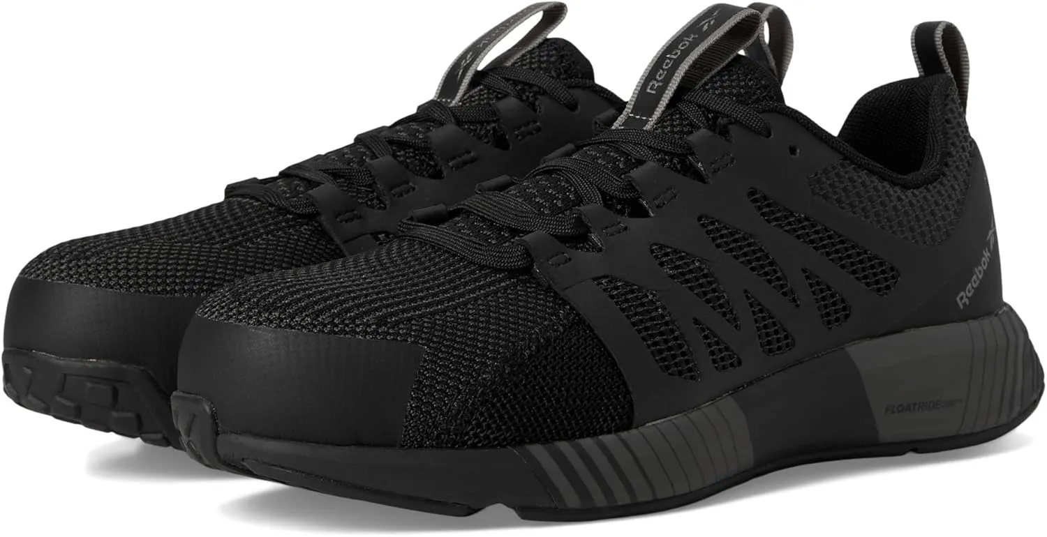 Reebok Work Fusion Flexweave Work Women's Oxford, 8 B(M) US, Black-White