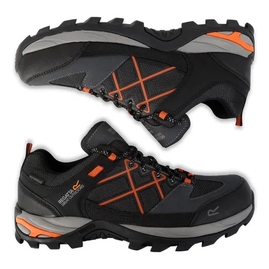 Regatta Mens Samaris III Low granite/blaze orange