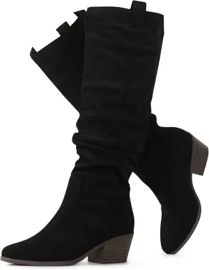 RF ROOM OF FASHION Women's Slouchy Knee High Hidden Pocket Boots (REGULAR CALF)