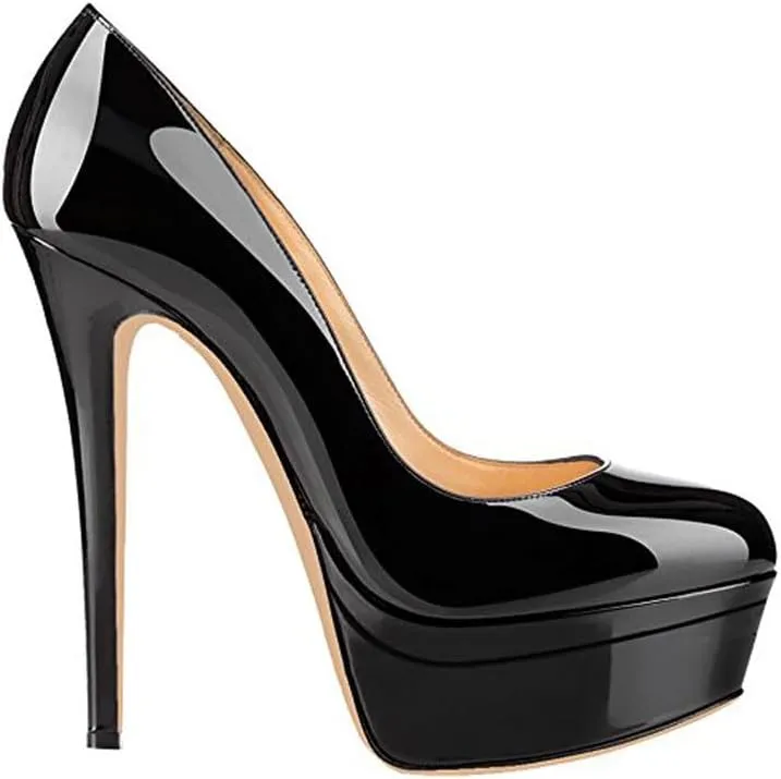 Richealnana Women's Double Platform Stiletto High Heel Pumps