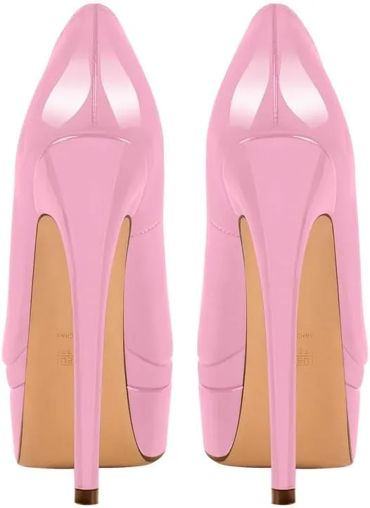 Richealnana Women's Double Platform Stiletto High Heel Pumps