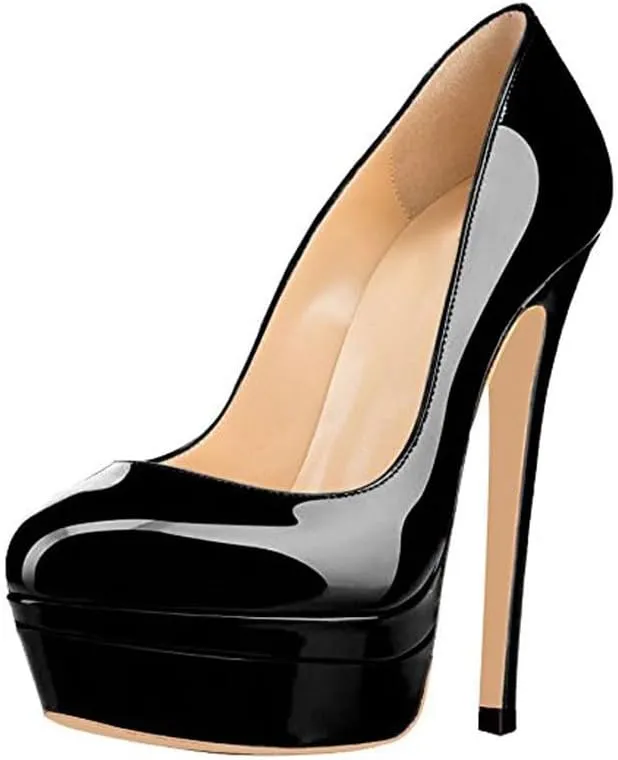 Richealnana Women's Double Platform Stiletto High Heel Pumps